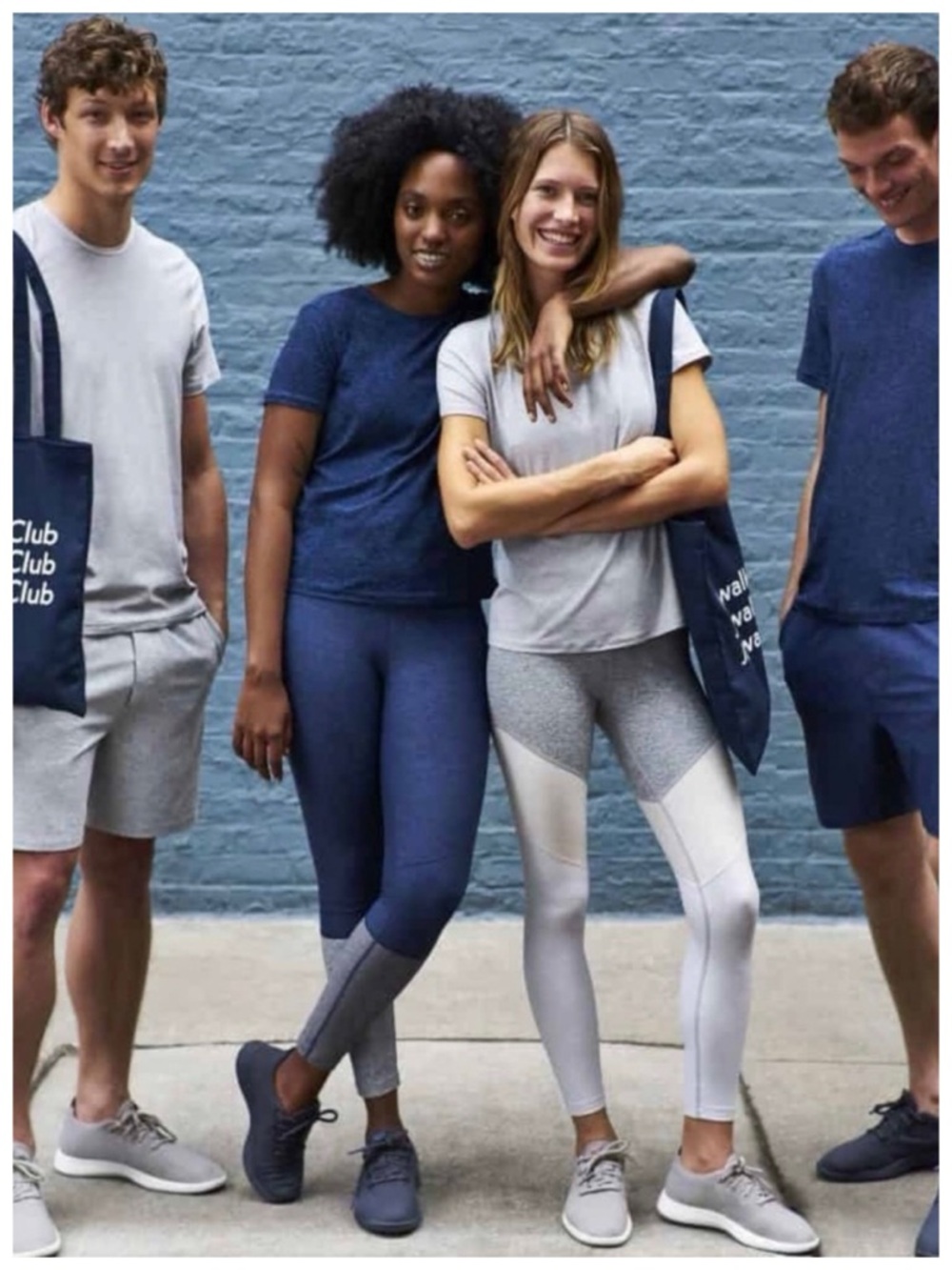 Outdoor Voices x Allbirds Tri-Color Ash & Oatmeal 7/8 Springs Leggings, sz. XS